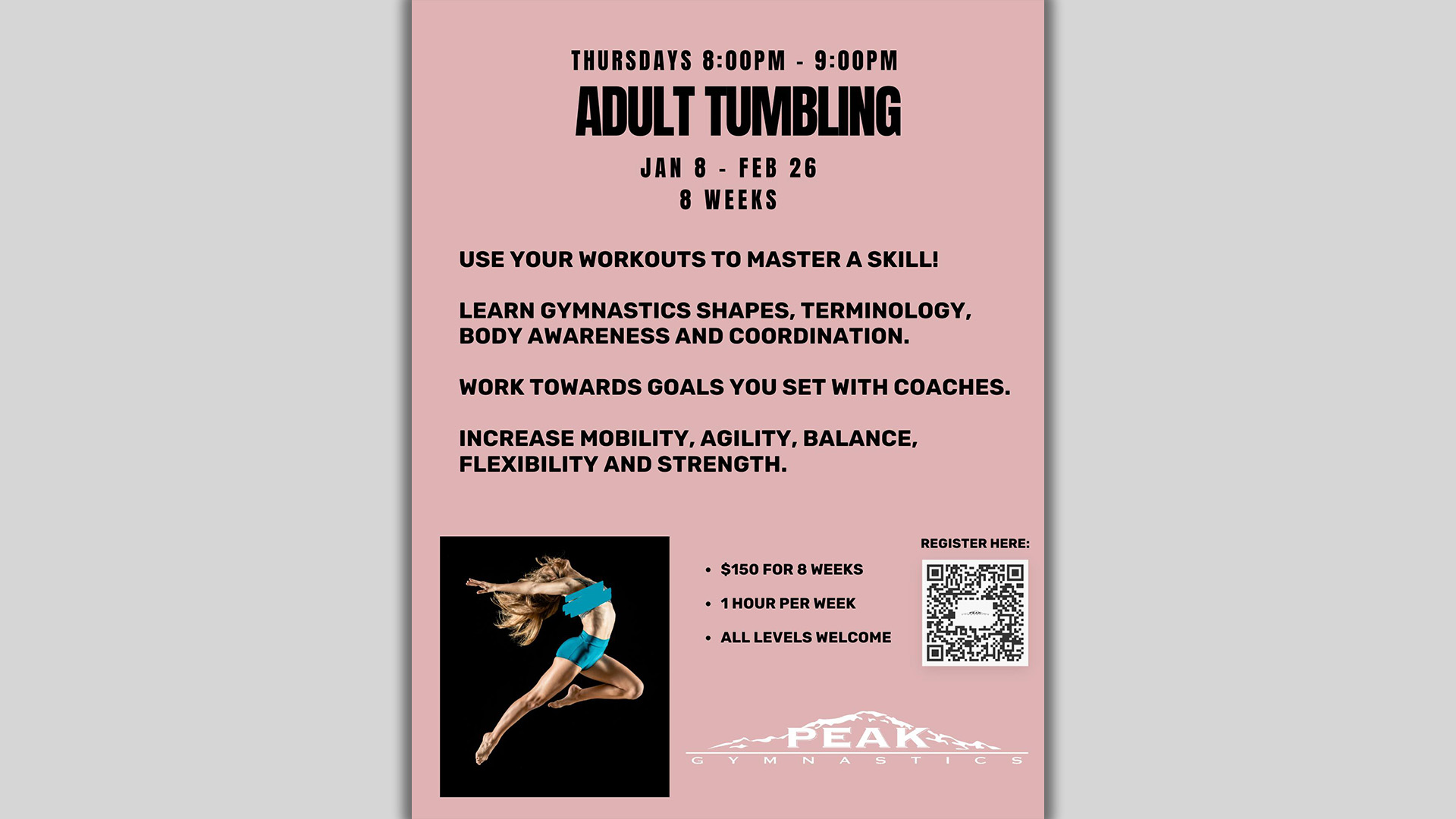 Adult Tumbling Classes