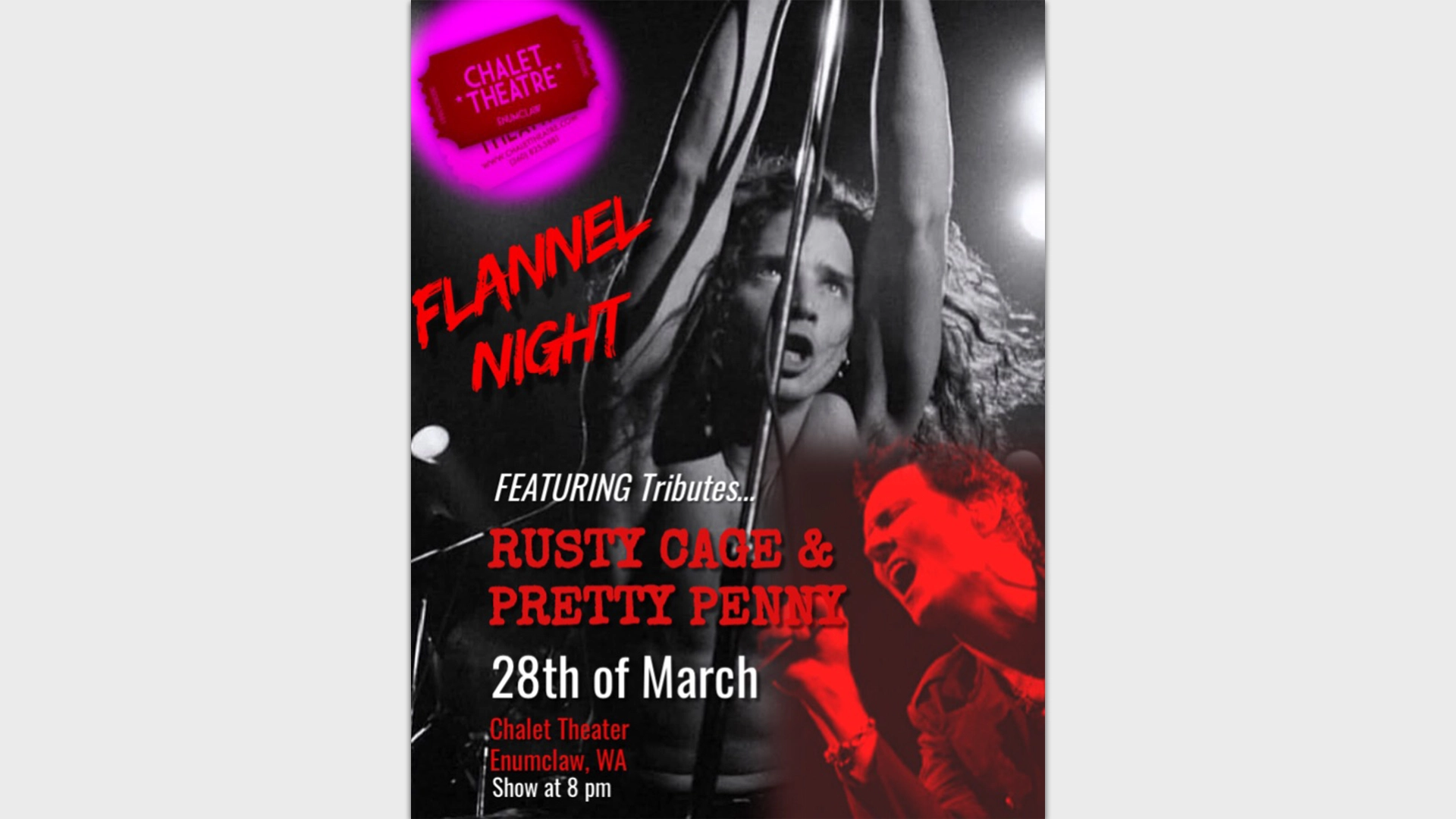 Flannel Night at Chalet Theatre with Music of Soundgarden & Stone Temple Pilots