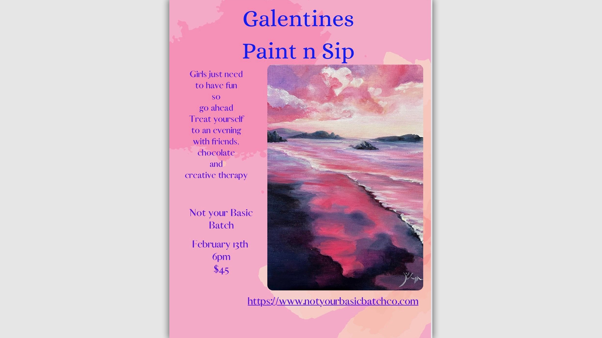 Galentine’s Paint & Sip