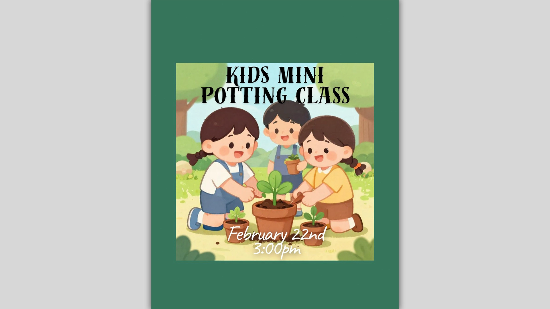 Kids Mini Potting Class