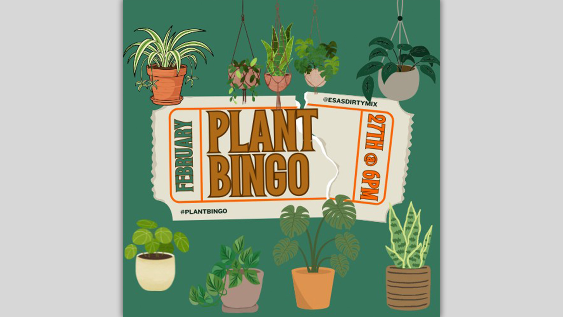 February Plant Bingo