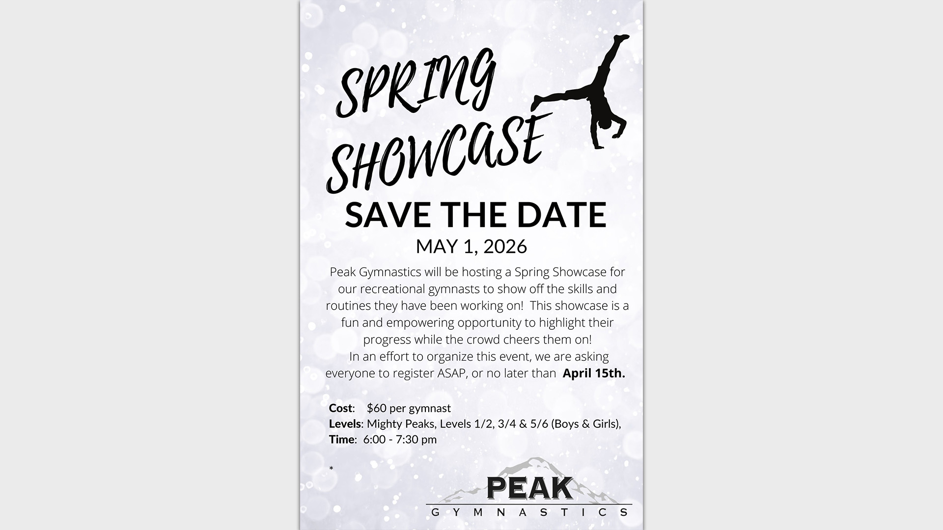 Peak’s Spring Showcase